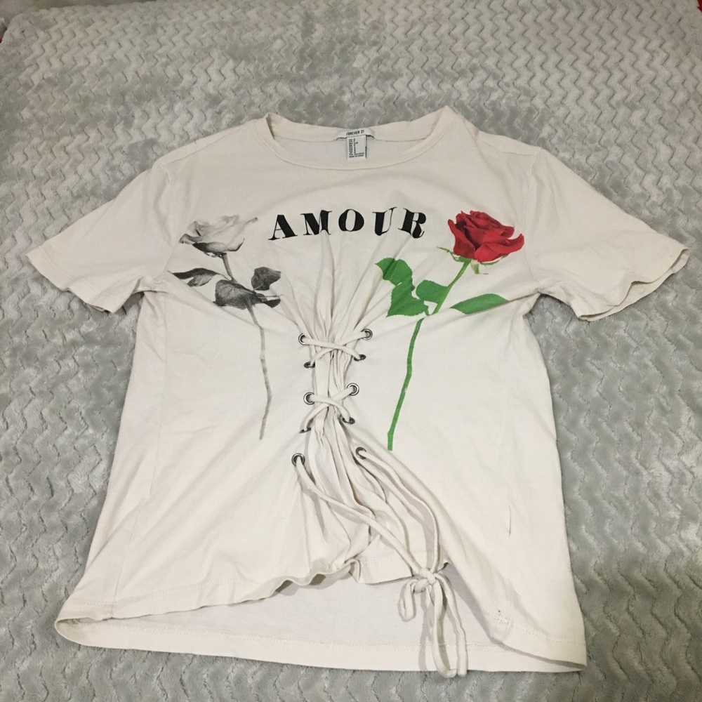 Forever 21 Corset T-shirt